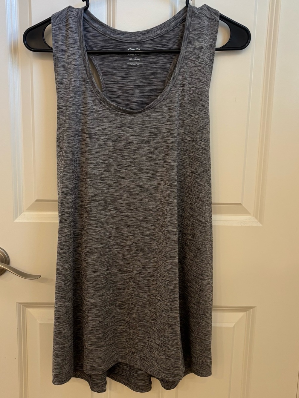 Athletic Works Gray Heather Muscle Tank Top